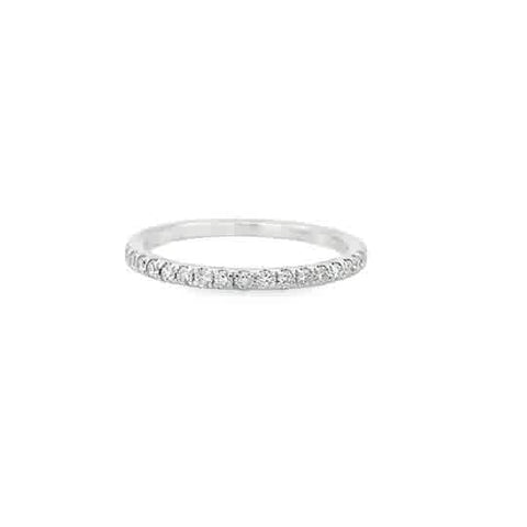 Prong Set Anniversary Ring | 14k White
