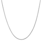 White 14 Karat Diamond Cut 1.2Mm Solid Bird Cage Chain Length 18