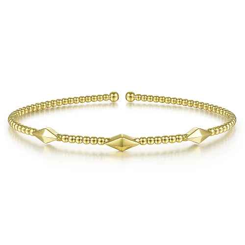 Bujukan Bead Cuff Bracelet | 14k Yellow