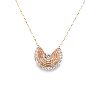 Modern Disc Pendant | 14k Yellow