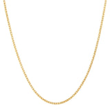 Yellow 14 Karat Diamond Cut 1.2Mm Solid Bird Cage Chain Length 18