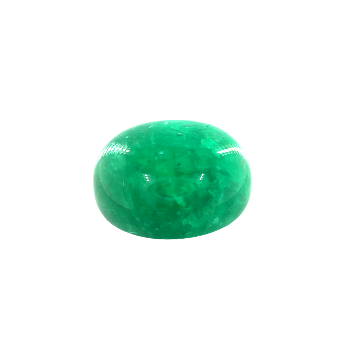 Other one = 6.50ct Cabochon Emerald, Clarity Enhanced