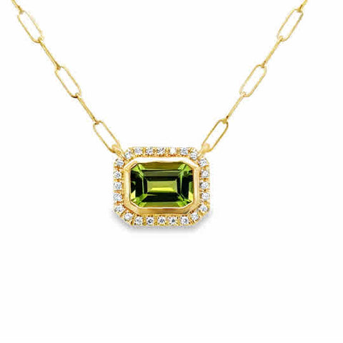 Elegant 14K Yellow Gold Paperclip Necklace