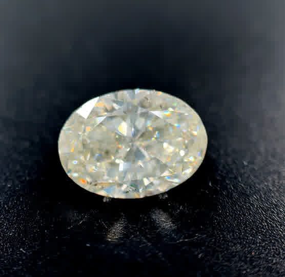 Loose Diamond With One = 2.00Ct Oval H Si1 Diamond