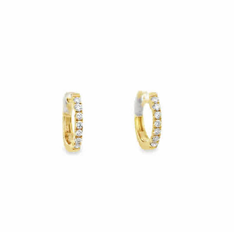 Huggie Hoop Earrings | 14k Yellow