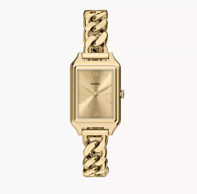 Raquel Three-Hand Gold-Tone Stainless Steel Watch