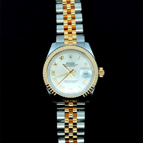 Rolex Datejust 28mm Silver Roman Numeral Dial