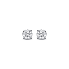 Studs Earrings | 14k White