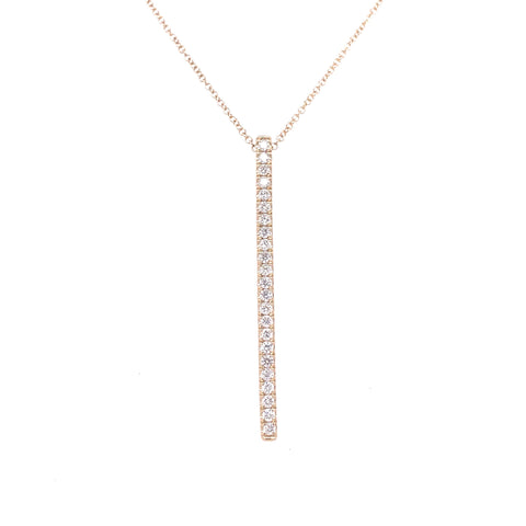 Vertical Bar Necklace | 14k Yellow