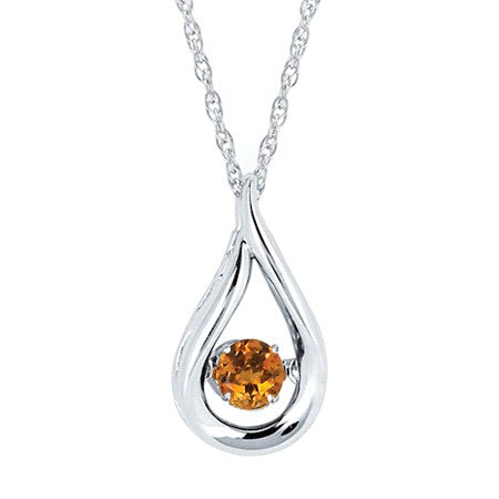 Shimmering Teardrop Pendant Necklace | 925 Sterling Silver