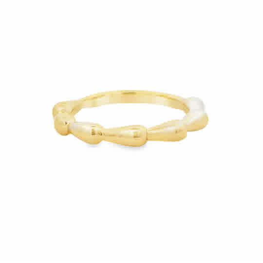 14ky Textured Fashion Ring