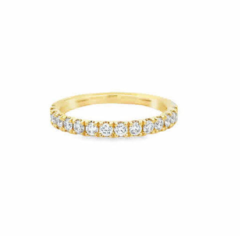 14 Karat Yellow Gold Wedding Ring with .50ctw Round Brilliant Cut Diamonds