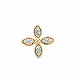 Luxurious 18K Yellow and White Gold Fashion Ring