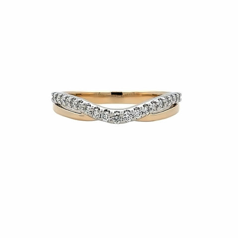 Curved Anniversary Ring | 14k Yellow