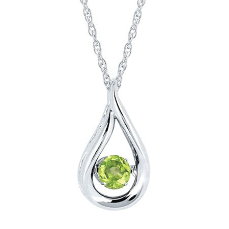 Shimmering Teardrop Pendant Necklace | 925 Sterling Silver