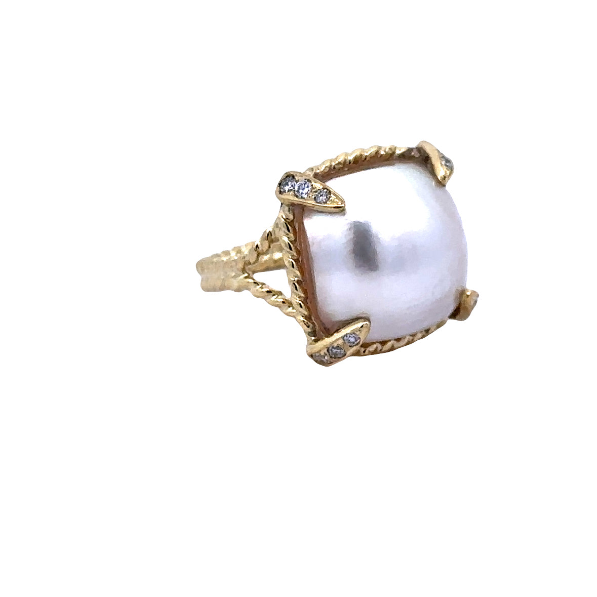 Twist Pattern Fashion Ring | 14k Yellow