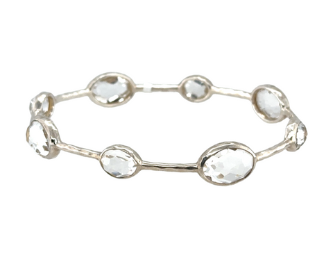 Ippolita Rock Candy Clear Quartz Bangle | 925 Sterling Silver
