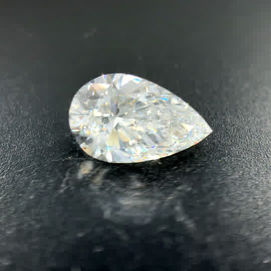 Lab Created With One = 2.11Ct Pear D Vvs2 Lab Created Diamond