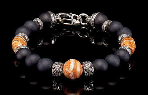 William Henry Ice Age Beaded Bracelet