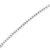 White 18 Karat Buttercup Style Wire, Tennis Bracelet Length 7 With 59