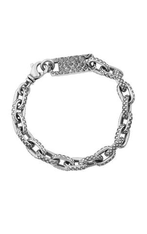 Oval Link Bracelet with Crosshatch Texture

King Baby Closeout, 30%