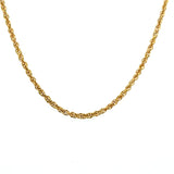Lady's Yellow 14 Karat Oval Halo Necklace With One 3.20Ct Oval Opal, 0.97Tw Round Sapphires And 0.08 Twt Other Stones
