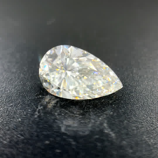 Lab Created With One = 2.10Ct Pear F Vvs1 Lab Created Diamond
