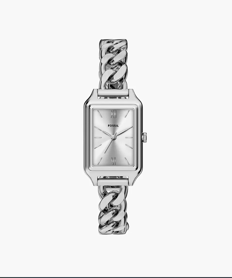 Raquel Three-Hand Stainless Steel Watch