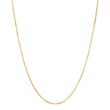 Yellow 14 Karat .55Mm Solid Box Chain Chain Length 18