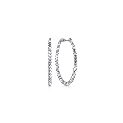 50Mm, Classic Bujukan Hoop Earrings | 925 Sterling Silver