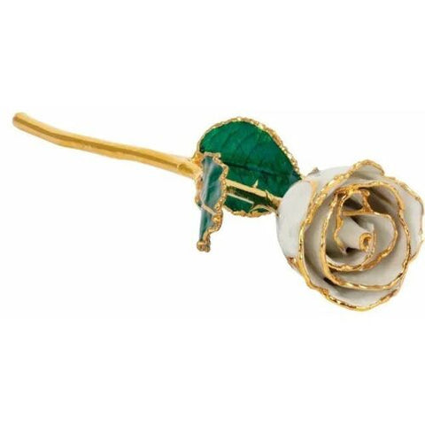 June, Pearlized Birth Month Rose, Trimmed | 24k Gold Plated
