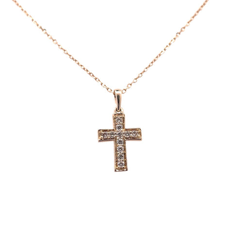 Small Cross Pendant | 14k Yellow