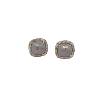 Halo Stud Earrings | 18k Rosé