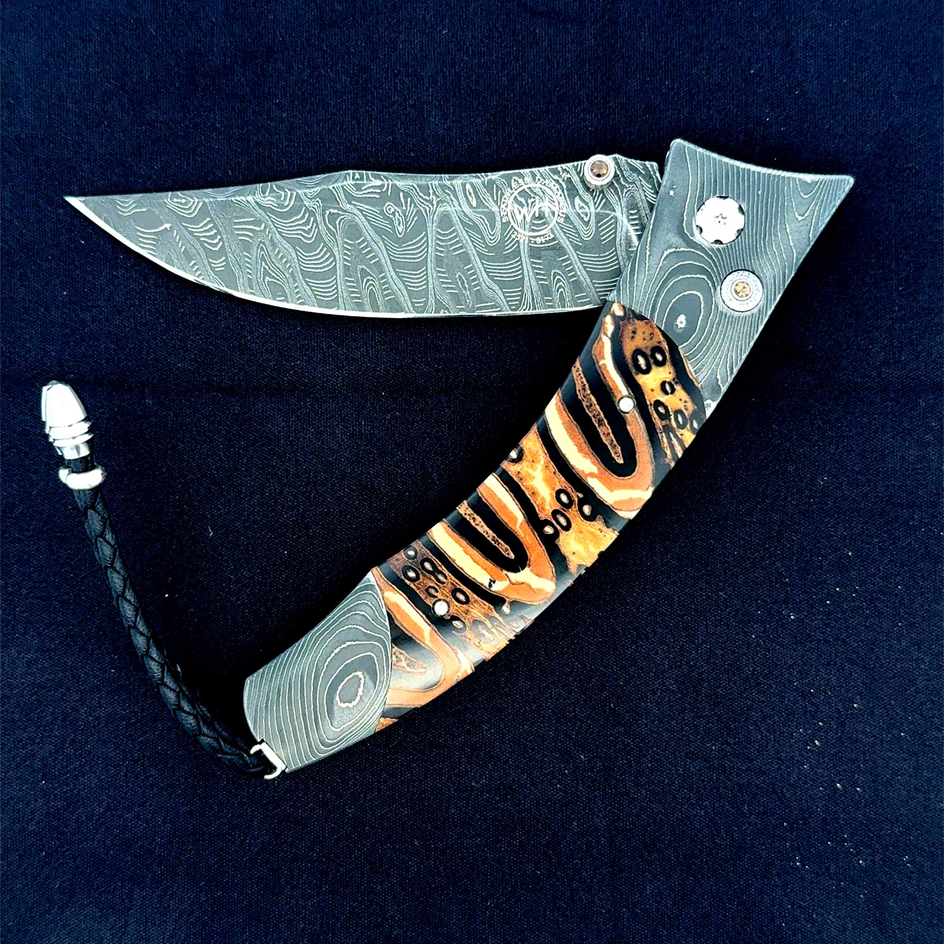 Folding Knife | Hand-Forged Damascus