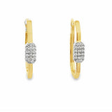 Elegant 18K Yellow Gold Hoop Earrings