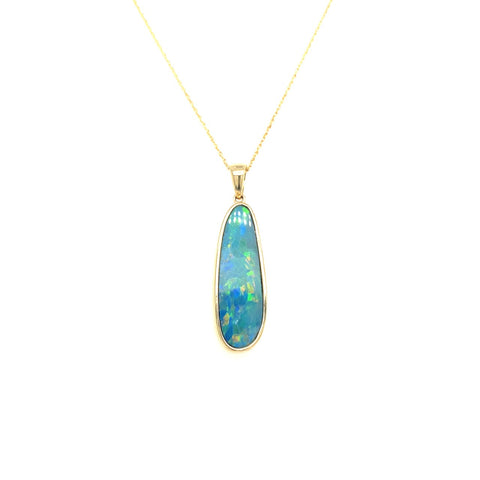 Bezel Necklace | 14k Yellow