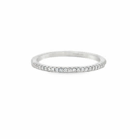 14 Karat White Gold Anniversary Ring Set With .10ctw Round Diamonds