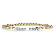 Spikes Split Bujukan Bangle Bracelet | 14k Yellow