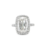 Cathedral Halo Ring | 950 Platinum