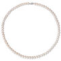 Lady's White 14 Karat "A" Single Strand Akoya Cultured Necklace Length 18 With = 5.00-5.50Mm Akoya Pearls