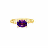Beautiful Yellow Gold Birthstone Ring