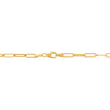 Yellow 14 Karat 3.15Mm Paperclip Chain Length 20