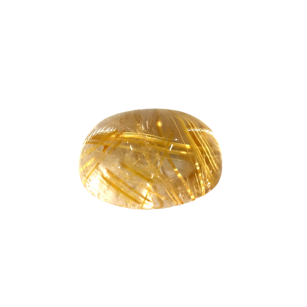 Other one = 10.77ct Cabochon Rutilated Quartz