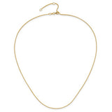 Yellow 14 Karat Diamond Cut 1Mm Open Franco Chain Length 18