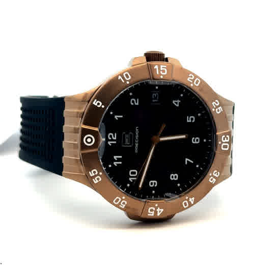 Encased in a coyote sandblasted stainless steel housing, the black dia
