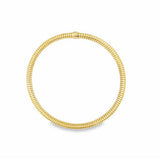 Yellow 14 Karat 5Mm Tubogas Bracelet Length 7