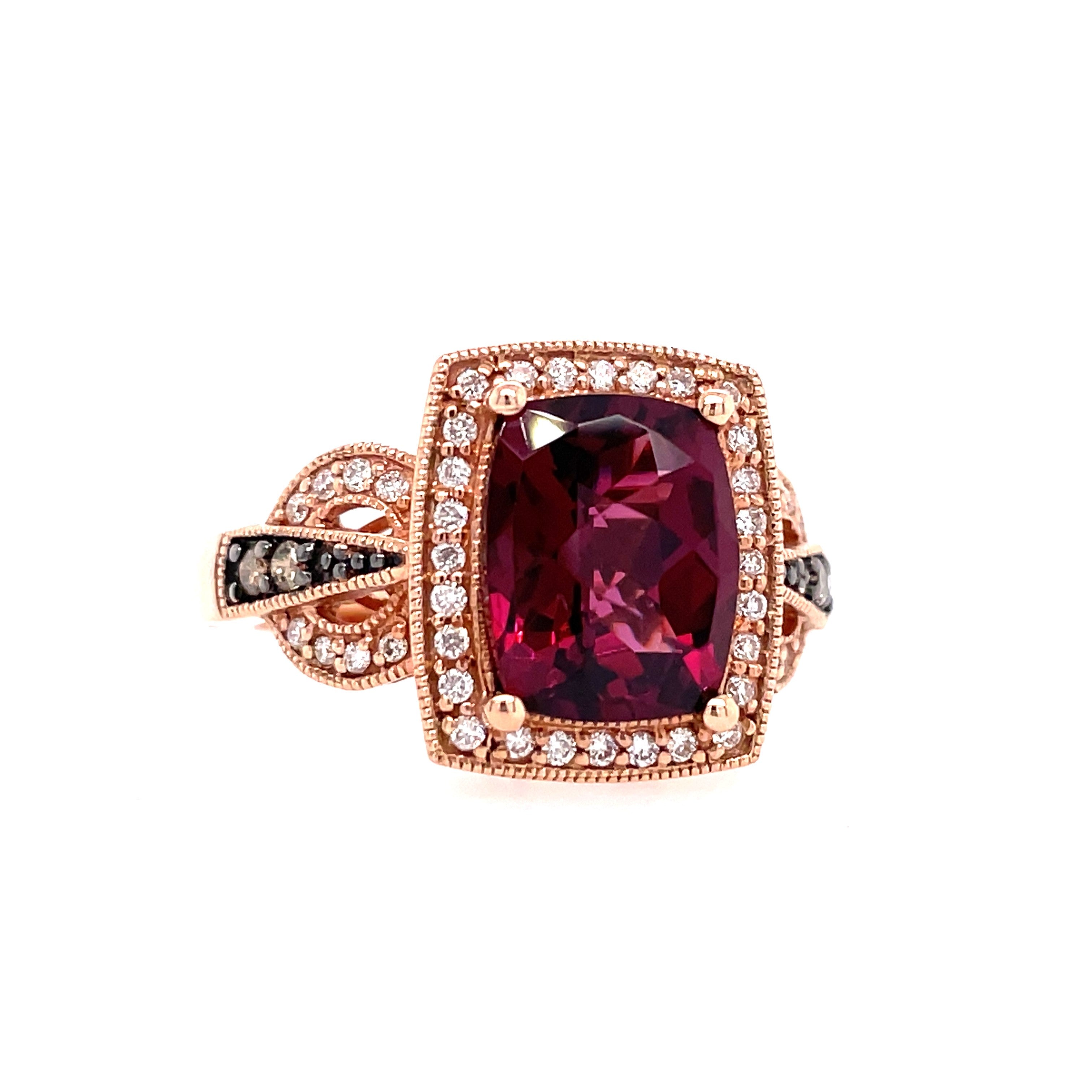 Halo Fashion Ring | 14k Rose (3.07ct Cushion)
