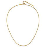 Yellow 14 Karat 1.25Mm Franco Chain Length 18
