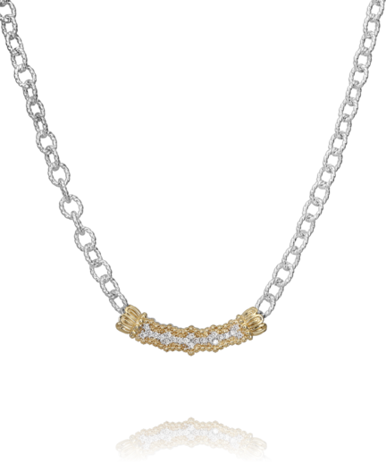 Link Chain Necklace | 14k Yellow/White Sterling Silver