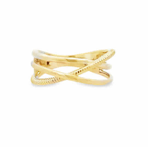 14ky Crossover Fashion Ring
